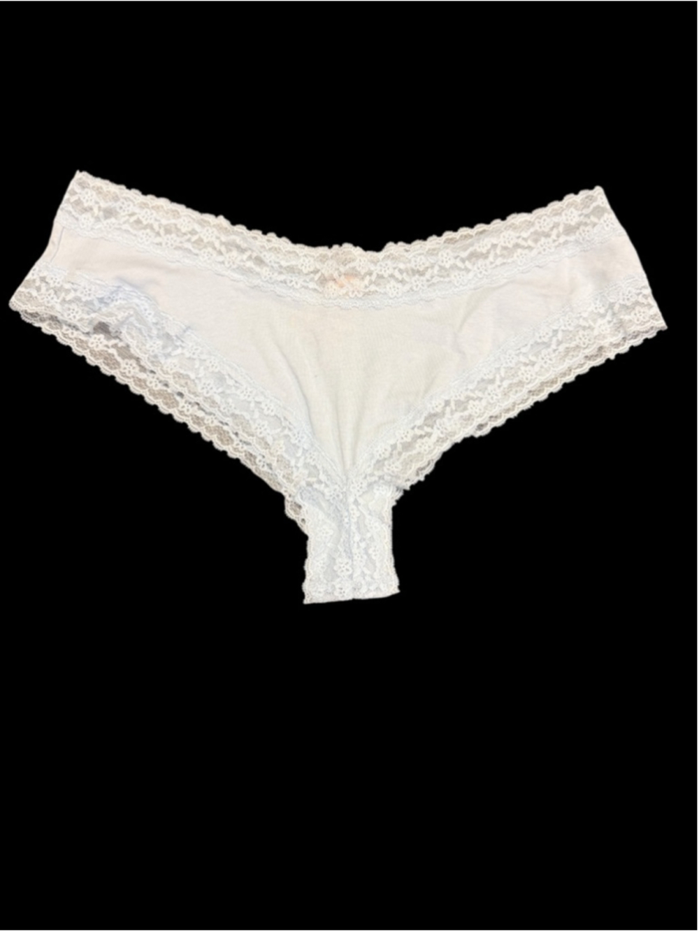 Women's Victoria's Secret Cheeky Panties XL Light Blue White